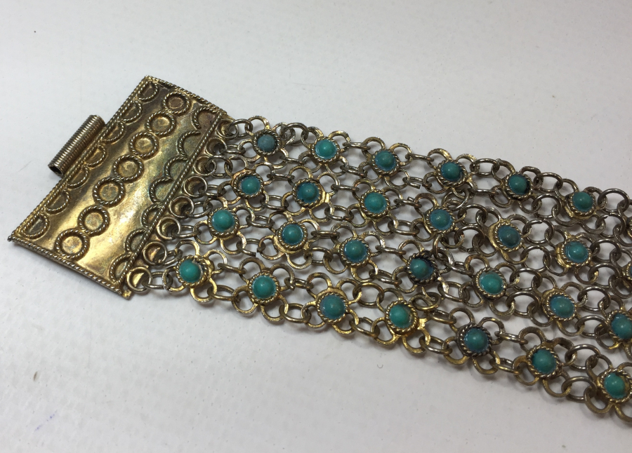 OSMANLI DÖNEMİ TURKUAZ TAŞLI BİLEKLİK