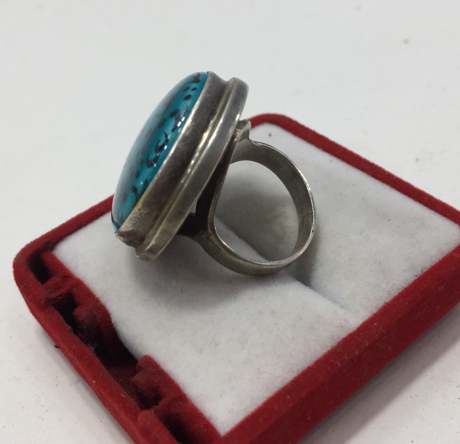 ÖZEL YAPIM ÇİNİ İŞÇİLİKLİ GÜMÜŞ YÜZÜK