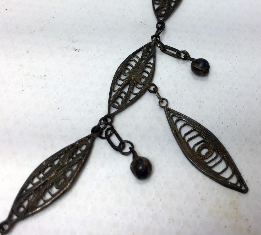 SÜRYANİ USTA İŞİ TELKARİ İŞÇİLİKLİ MİDYAT GÜMÜŞ GERDANLIK