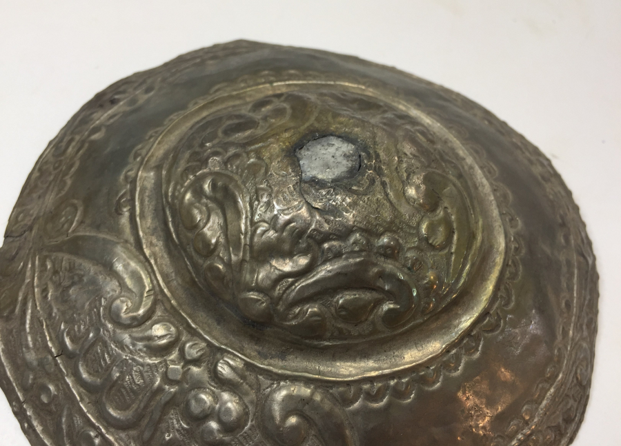 ÜZERİ OSMANLICA YAZILI GÜMÜŞ BAYAN TEPELİĞİ