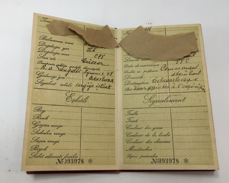 1930-1935 YILLARI ARASI KULLANILMIŞ PASAPORT