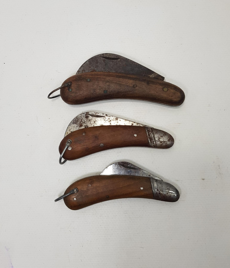 ALMAN YAPIMI 3 ADET ANTİKA BAĞ BIÇAĞI 