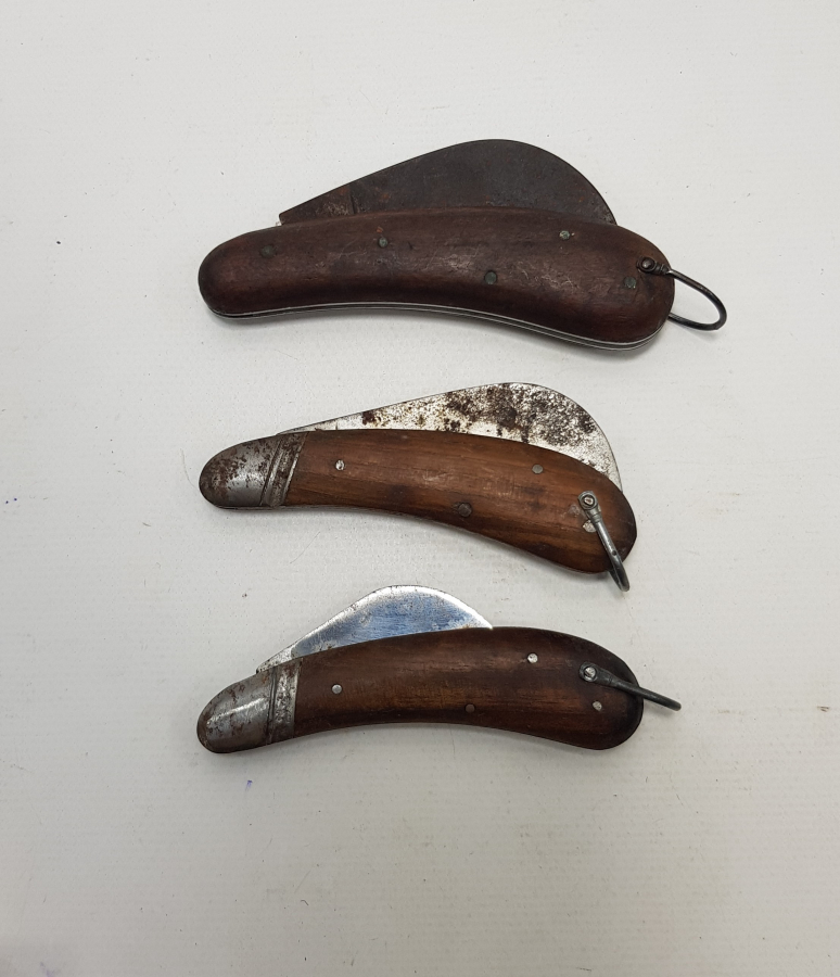 ALMAN YAPIMI 3 ADET ANTİKA BAĞ BIÇAĞI 