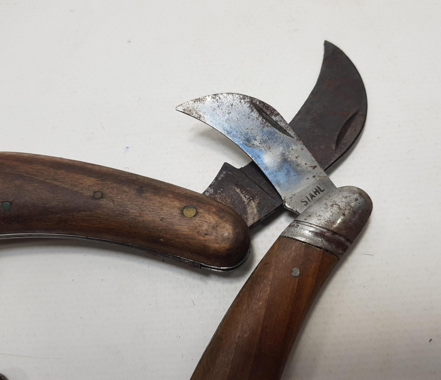 ALMAN YAPIMI 3 ADET ANTİKA BAĞ BIÇAĞI 