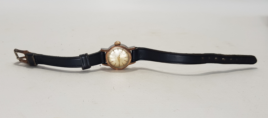 ALTIN KAPLAMA ETERNA-MATIC KURMALI BAYAN KOL SAATİ 