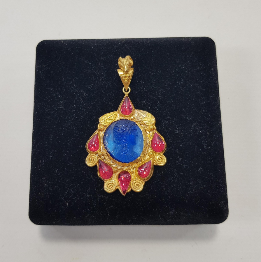 ANTİK GÖRÜNÜMLÜ GÜMÜŞ KOLYE UCU 