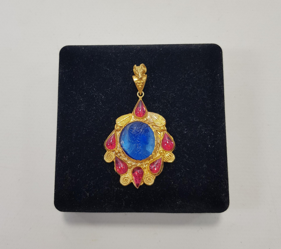 ANTİK GÖRÜNÜMLÜ GÜMÜŞ KOLYE UCU 