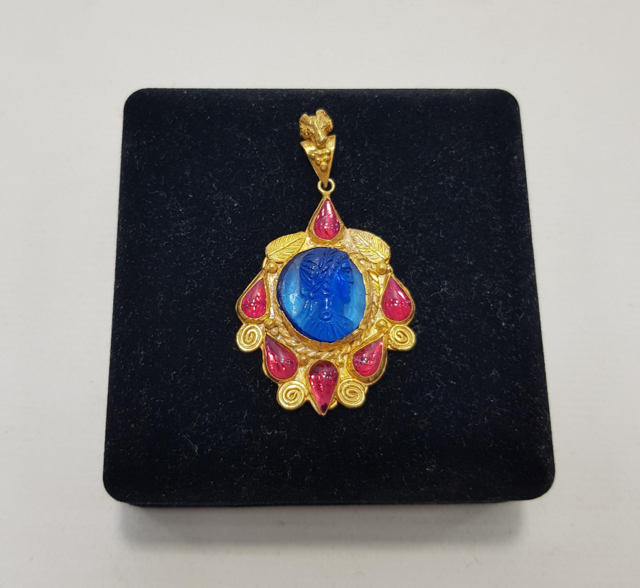 ANTİK GÖRÜNÜMLÜ GÜMÜŞ KOLYE UCU 