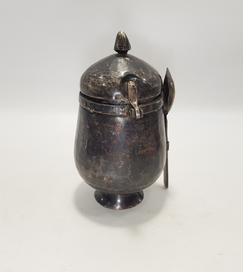 GÜMÜŞ KAPLAMA POT VE KAŞIĞI 