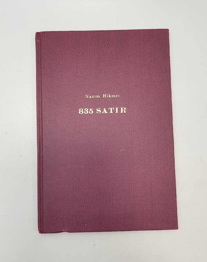 NAZIM HİKMET - 1932 - 835 SATIR - İKİNCİ BASKI KİTAP