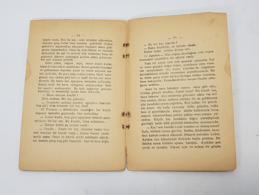 NAZIM HİKMET - MEÇHUL BİR KADININ MEKTUBU 1934 İLK BASKI KİTAP