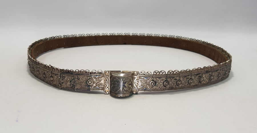 OSMANLI DÖNEMİ KAFKAS İŞİ SAVATLI GÜMÜŞ KEMER 