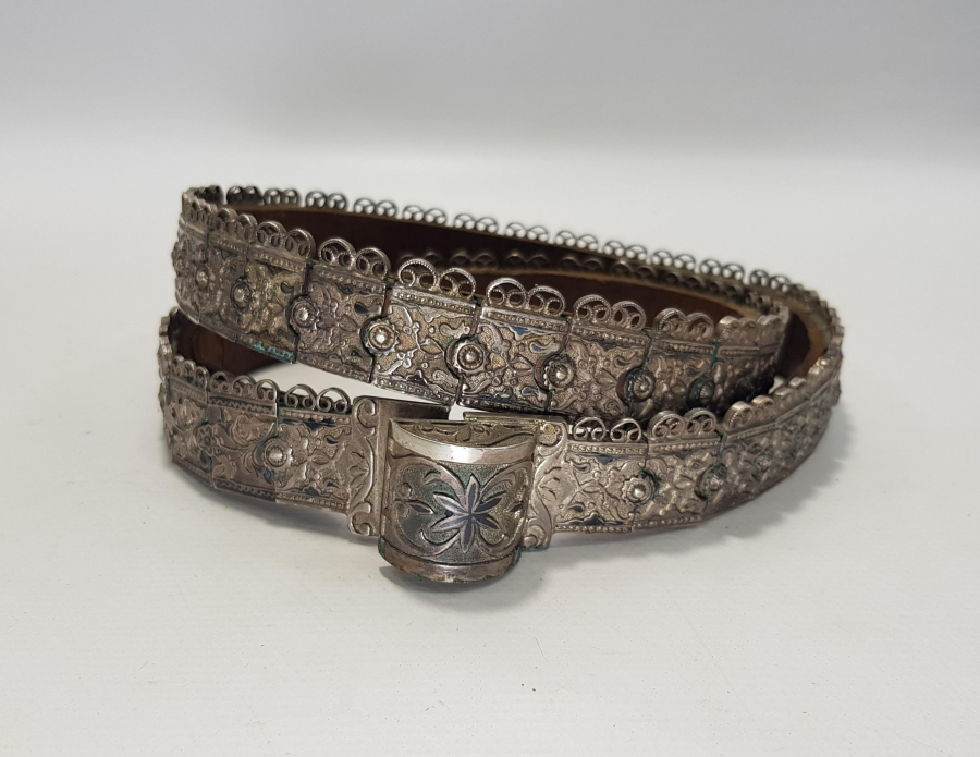 OSMANLI DÖNEMİ KAFKAS İŞİ SAVATLI GÜMÜŞ KEMER 