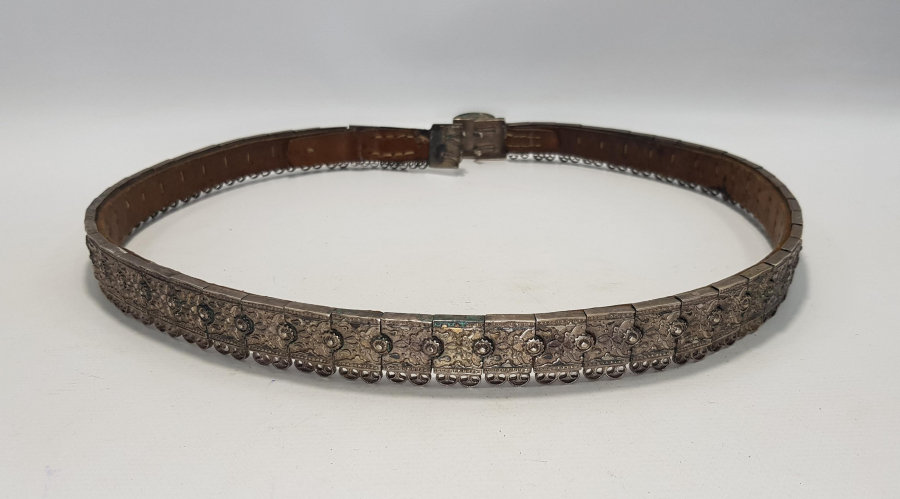 OSMANLI DÖNEMİ KAFKAS İŞİ SAVATLI GÜMÜŞ KEMER 