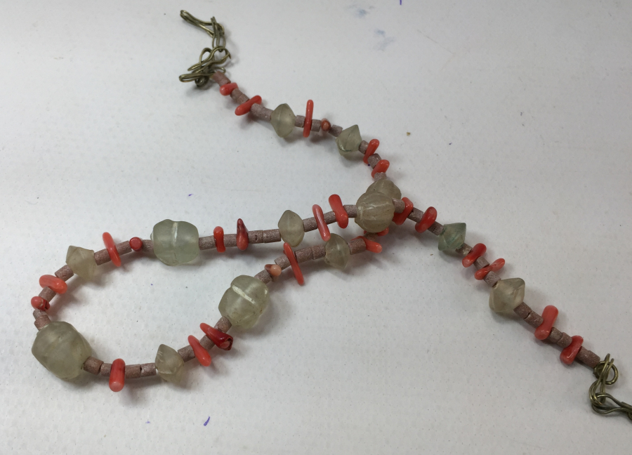 OSMANLI DÖNEMİ NECEF VE MERCAN TAŞLI KOLYE