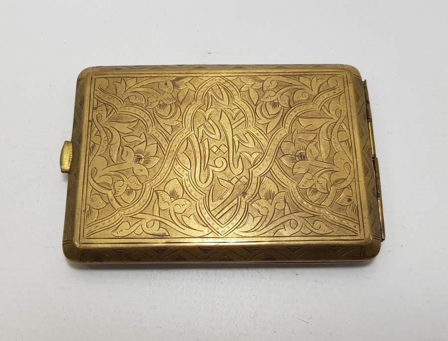 OSMANLI DÖNEMİ OSMANLICA YADİGAR YAZILI VE CAMİ GÖRSELLİ BOSNA İŞİ SİGARA TABAKASI  