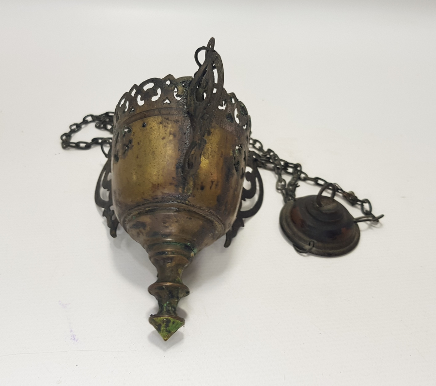 OSMANLI DÖNEMİ PİRİNÇ ASMA KANDİL 