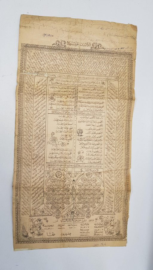 OSMANLICA AFİŞ: ADAB-I NAKŞİBENDİYE