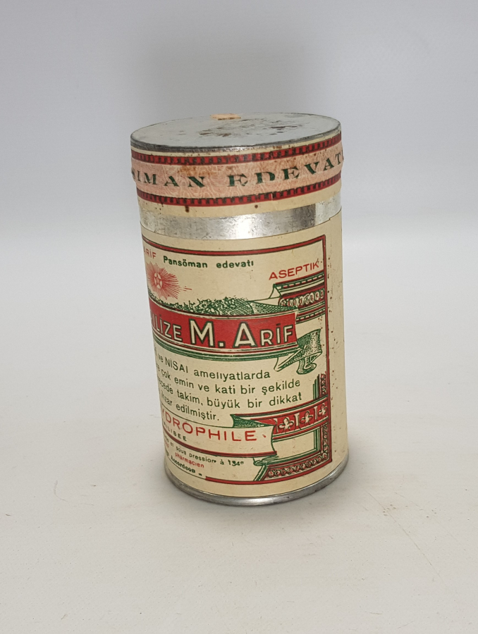 TIP TARİHİ: M. ARİF ECZANESİ GAZ HİDROFİL KUTUSU 