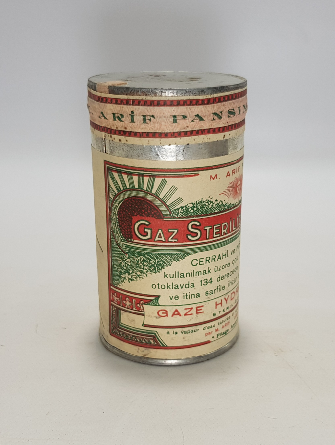 TIP TARİHİ: M. ARİF ECZANESİ GAZ HİDROFİL KUTUSU 