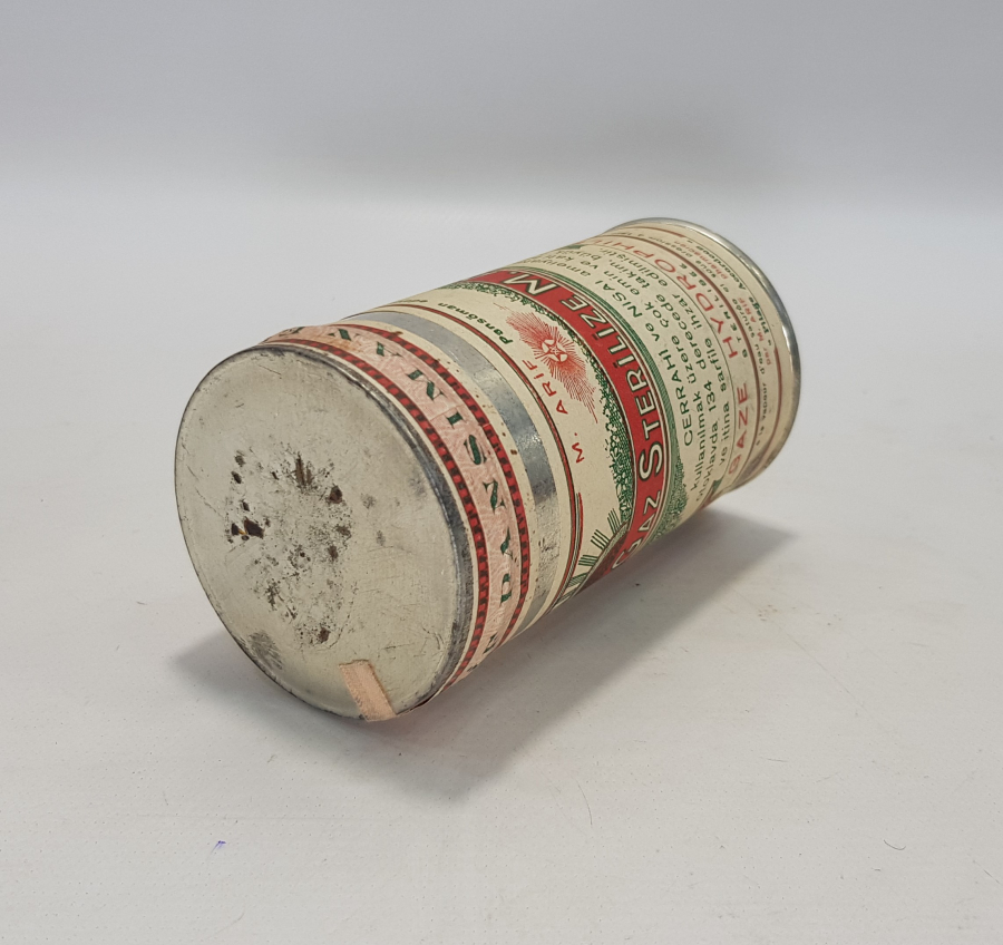 TIP TARİHİ: M. ARİF ECZANESİ GAZ HİDROFİL KUTUSU 