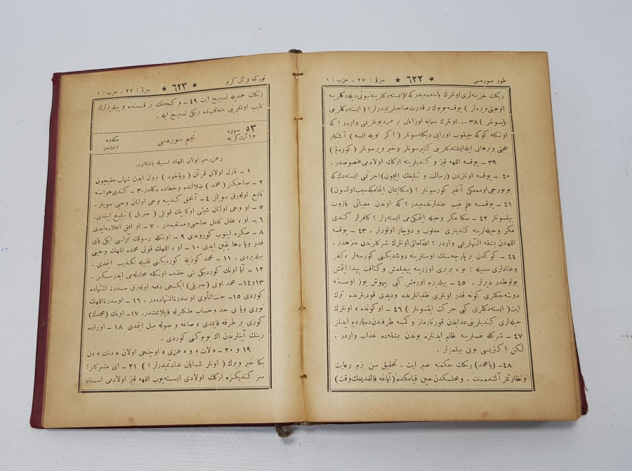 1927 TÜRKÇE KUR'AN-I KERİM 