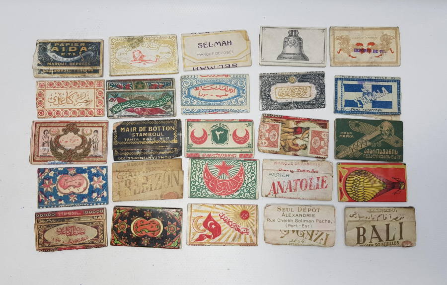 OSMANLI DÖNEMİ 25 ADET SİGARA KAĞIDI 