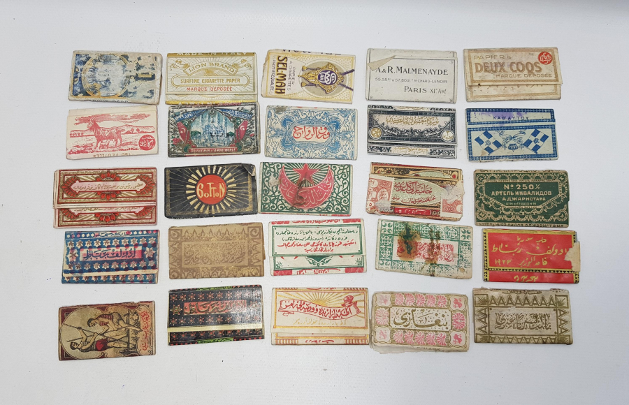 OSMANLI DÖNEMİ 25 ADET SİGARA KAĞIDI 