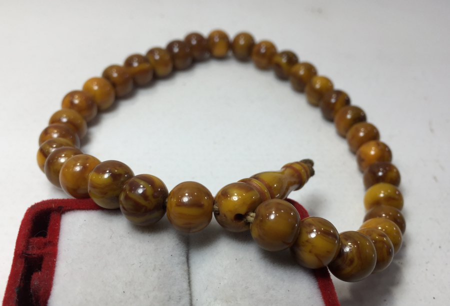 1930-40 LARDAN ÇEKESLOVAK KATALİN TESBİH