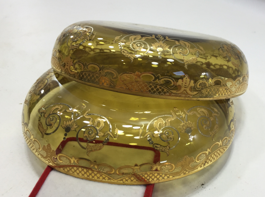 ALTIN VARAKLI VE MİNE İŞÇİLİKLİ ÇİFT İKRAMLIK