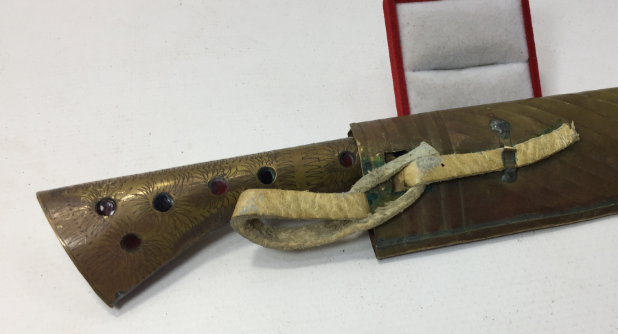 ÜZERİ ŞEHRİ HAN YAZILI TÜRKMEN İŞİ AVCI BIÇAĞI