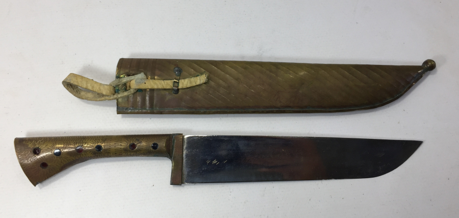 ÜZERİ ŞEHRİ HAN YAZILI TÜRKMEN İŞİ AVCI BIÇAĞI