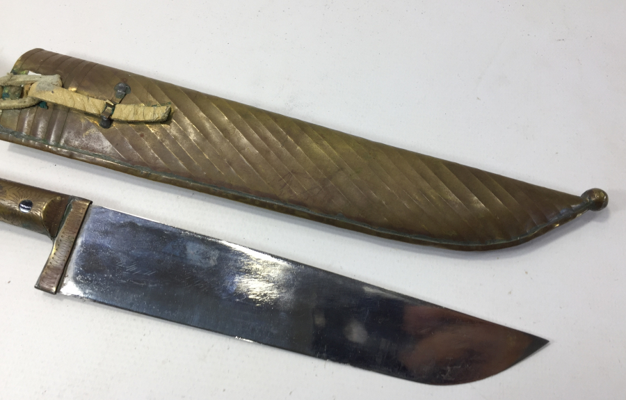 ÜZERİ ŞEHRİ HAN YAZILI TÜRKMEN İŞİ AVCI BIÇAĞI