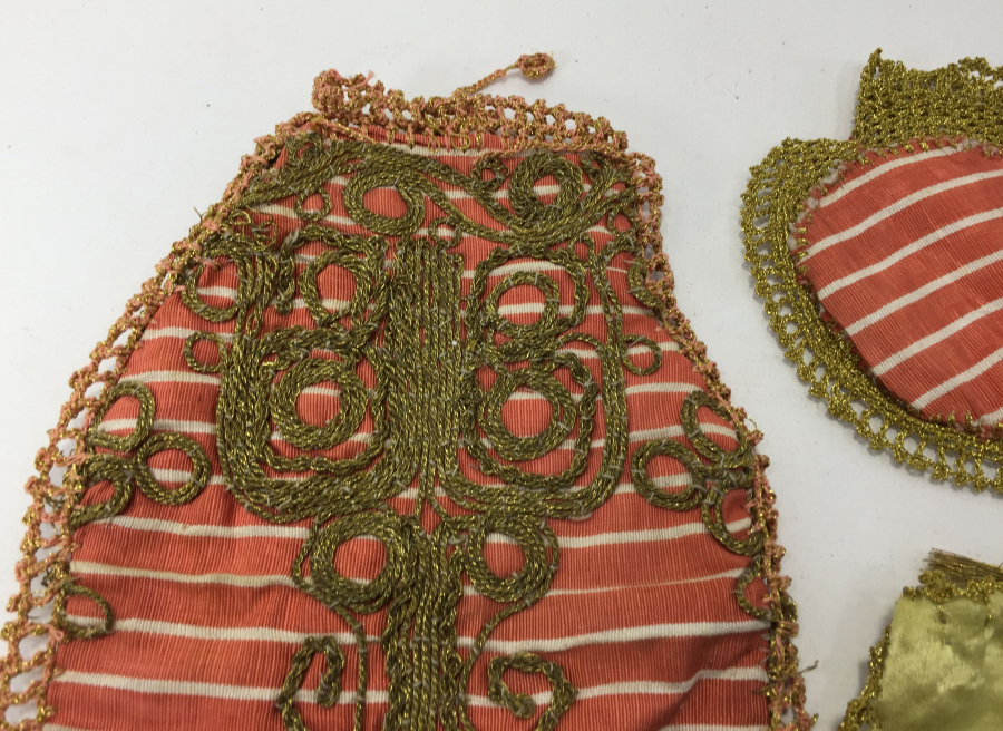 BİRİSİ DEV BOY 3 ADET OSMANLI DÖNEMİ KESE