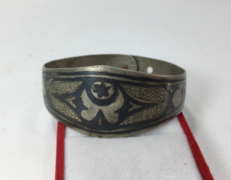 OSMANLI DÖNEMİ AY YILDIZLI VE SAVATLI VAN İŞİ BİLEZİK