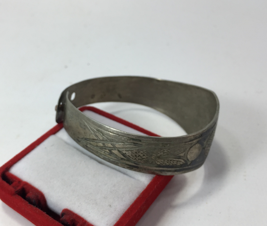 OSMANLI DÖNEMİ AY YILDIZLI VE SAVATLI VAN İŞİ BİLEZİK