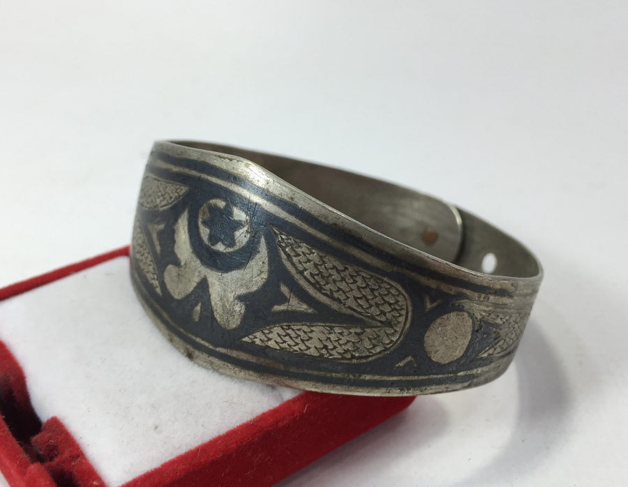 OSMANLI DÖNEMİ AY YILDIZLI VE SAVATLI VAN İŞİ BİLEZİK