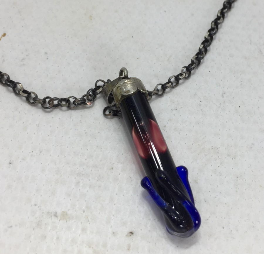 ZİNCİRİNE KADAR HERŞEYİYLE ORJİNAL MURANO GÜMÜŞ KOLYE