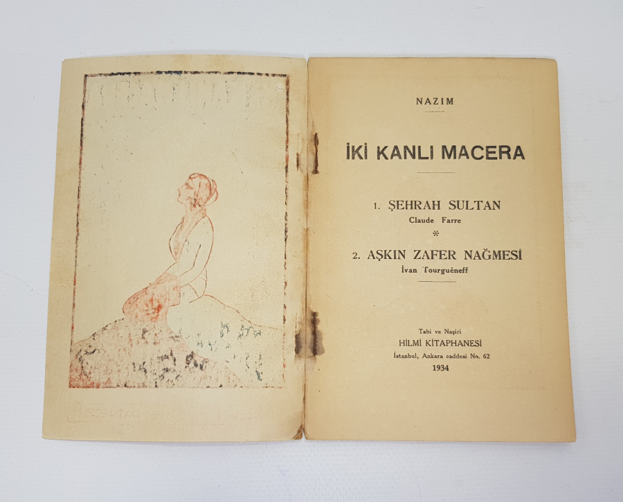 1934 NAZIM HİKMET İLK BASKI KİTAP: İKİ KANLI MACERA