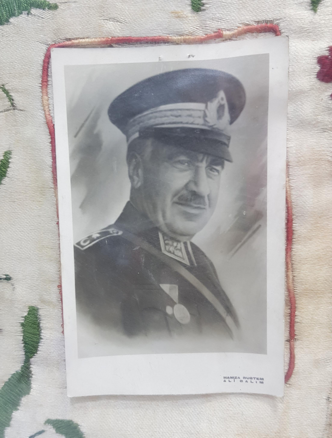 ATATÜRK, FEVZİ ÇAKMAK VE CELAL BAYAR GÖRSELLİ İPEK PANO