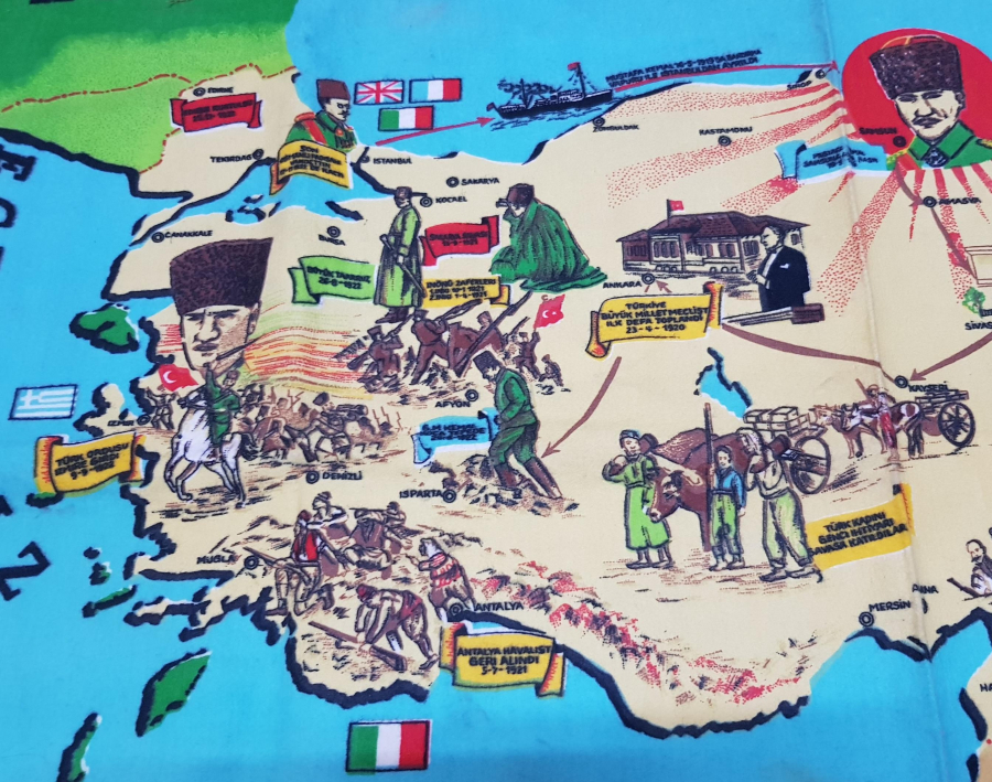 ATATÜRK MİLLİ KURTULUŞ SAVAŞINDA KONULU DUVAR HALISI 