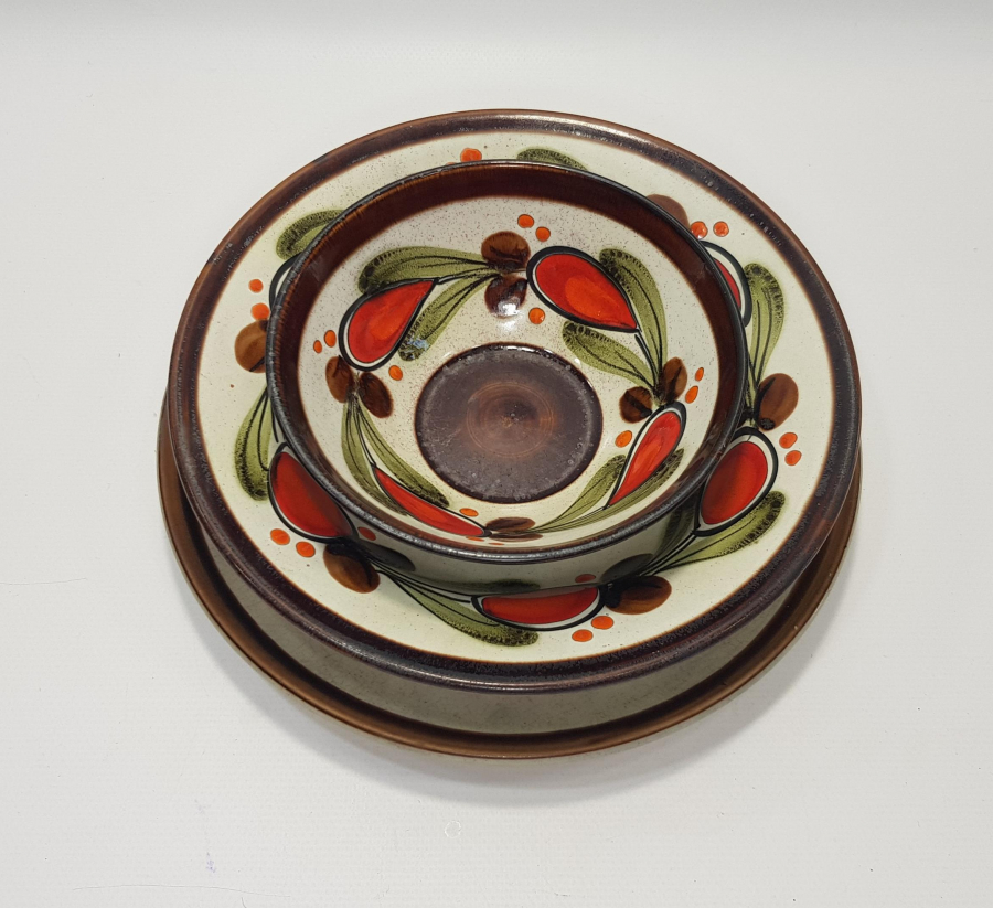 BERNAU SCHRAMBERG BİR KİŞİLİK PORSELEN YEMEK SERVİS SETİ 