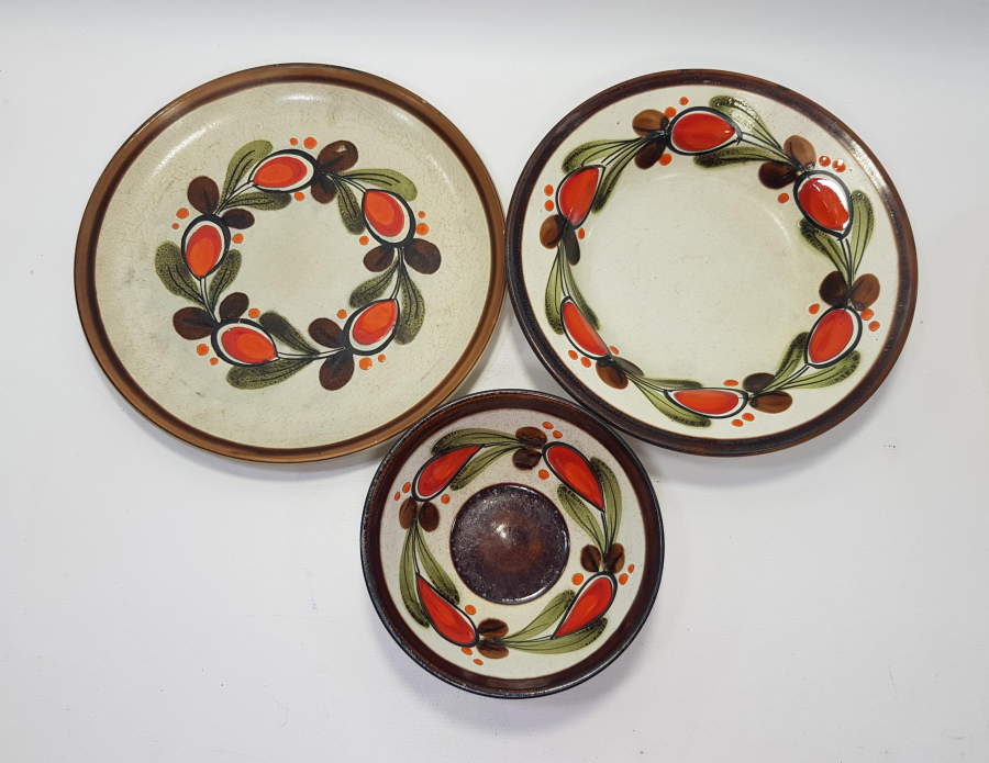 BERNAU SCHRAMBERG BİR KİŞİLİK PORSELEN YEMEK SERVİS SETİ 