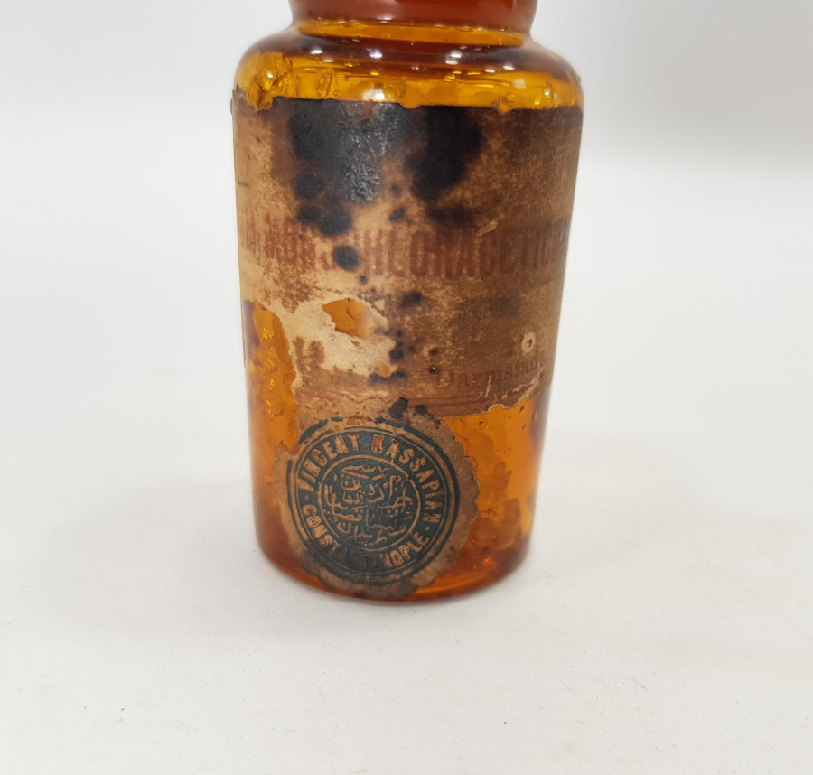 CONSTANTINOPLE... OSMANLICA YAZILI İLAÇ ŞİŞESİ 