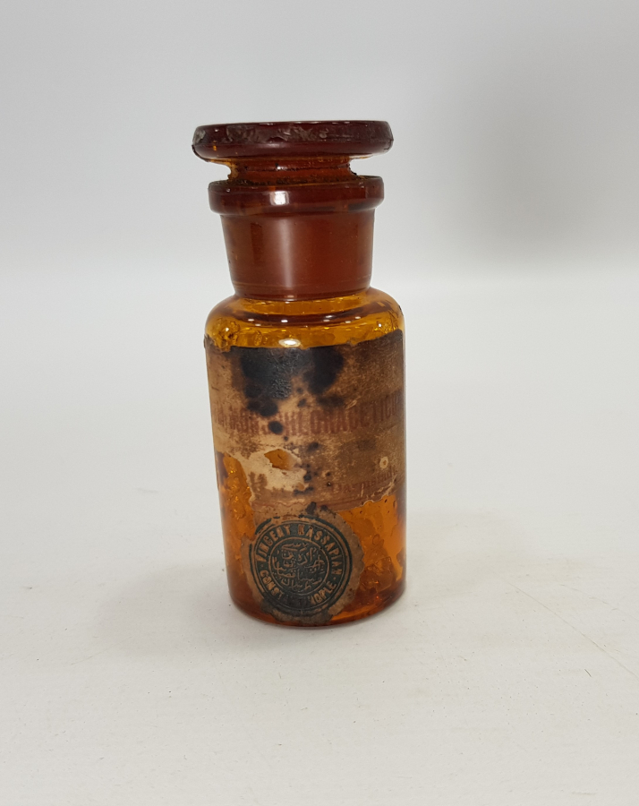 CONSTANTINOPLE... OSMANLICA YAZILI İLAÇ ŞİŞESİ 