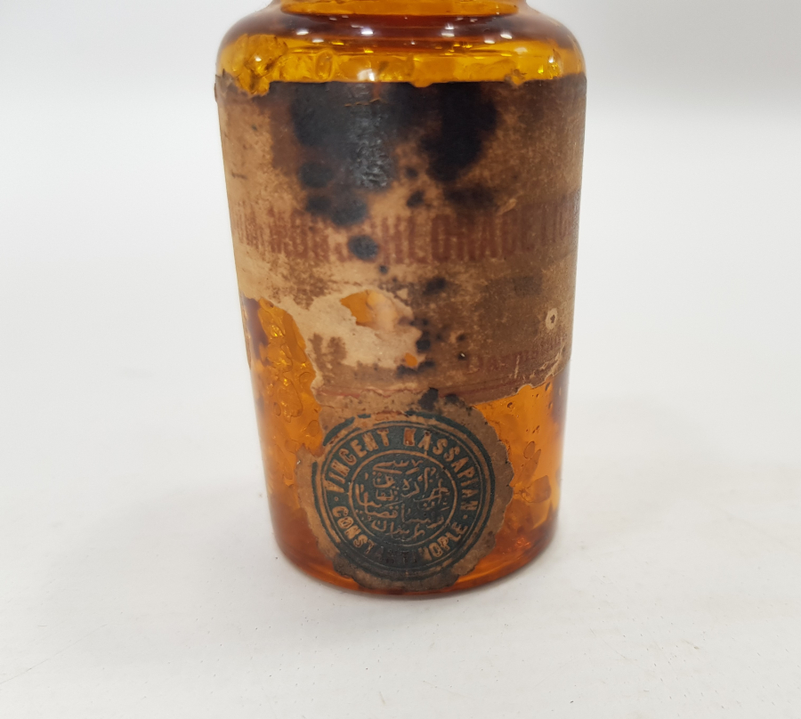 CONSTANTINOPLE... OSMANLICA YAZILI İLAÇ ŞİŞESİ 