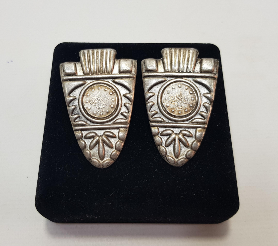 GÜMÜŞ OSMANLI PARALARIYLA DİZAYN EDİLMİŞ BİR ÇİFT KÜPE