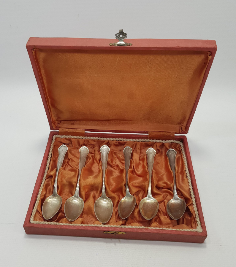 KUTUSUNDA GÜMÜŞ TATLI KAŞIĞI SETİ 