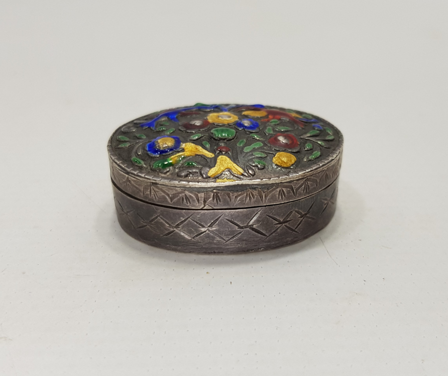 MİNELİ GÜMÜŞ ENFİYE KUTUSU