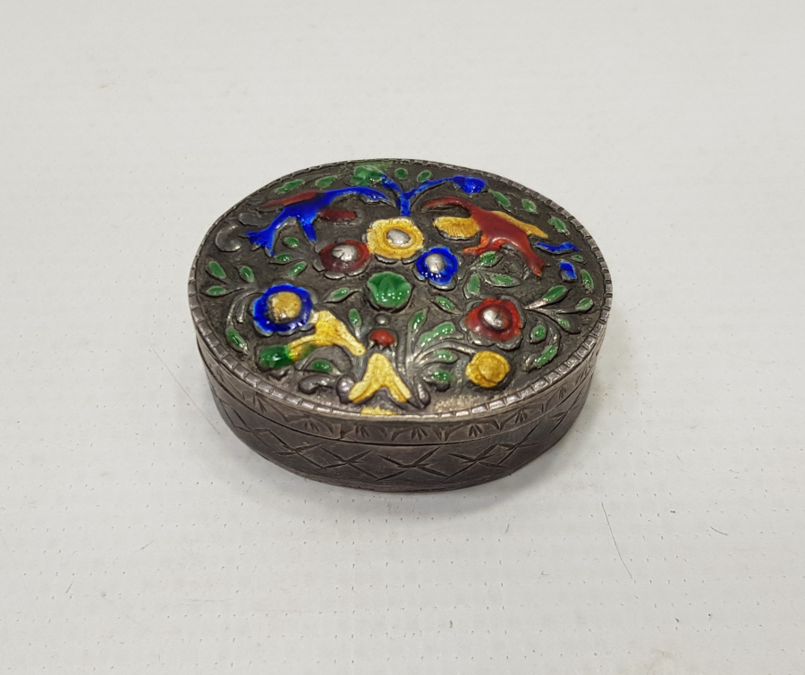 MİNELİ GÜMÜŞ ENFİYE KUTUSU